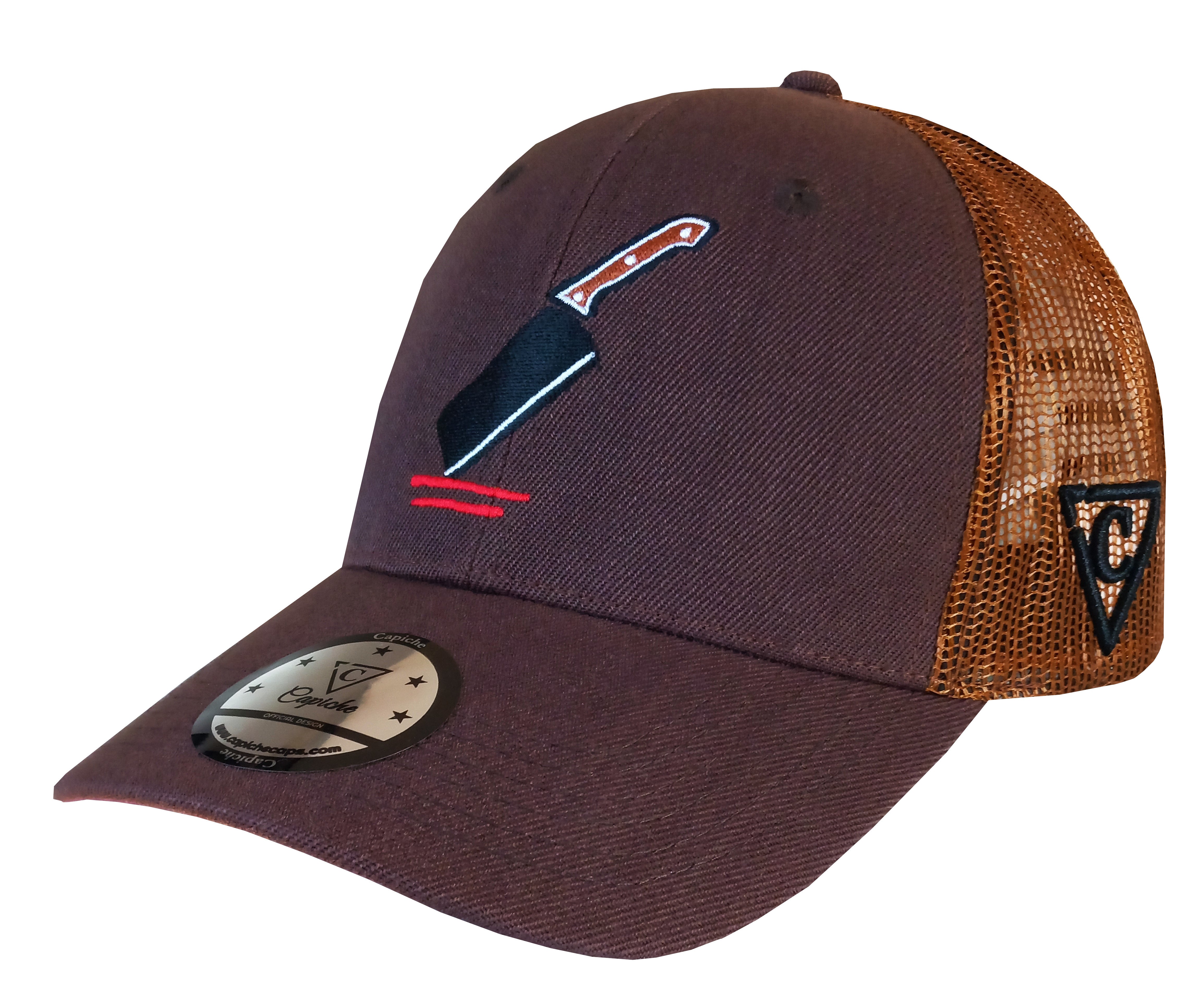 The Butcher Trucker Cap - Brown | CAPICHE CAPS