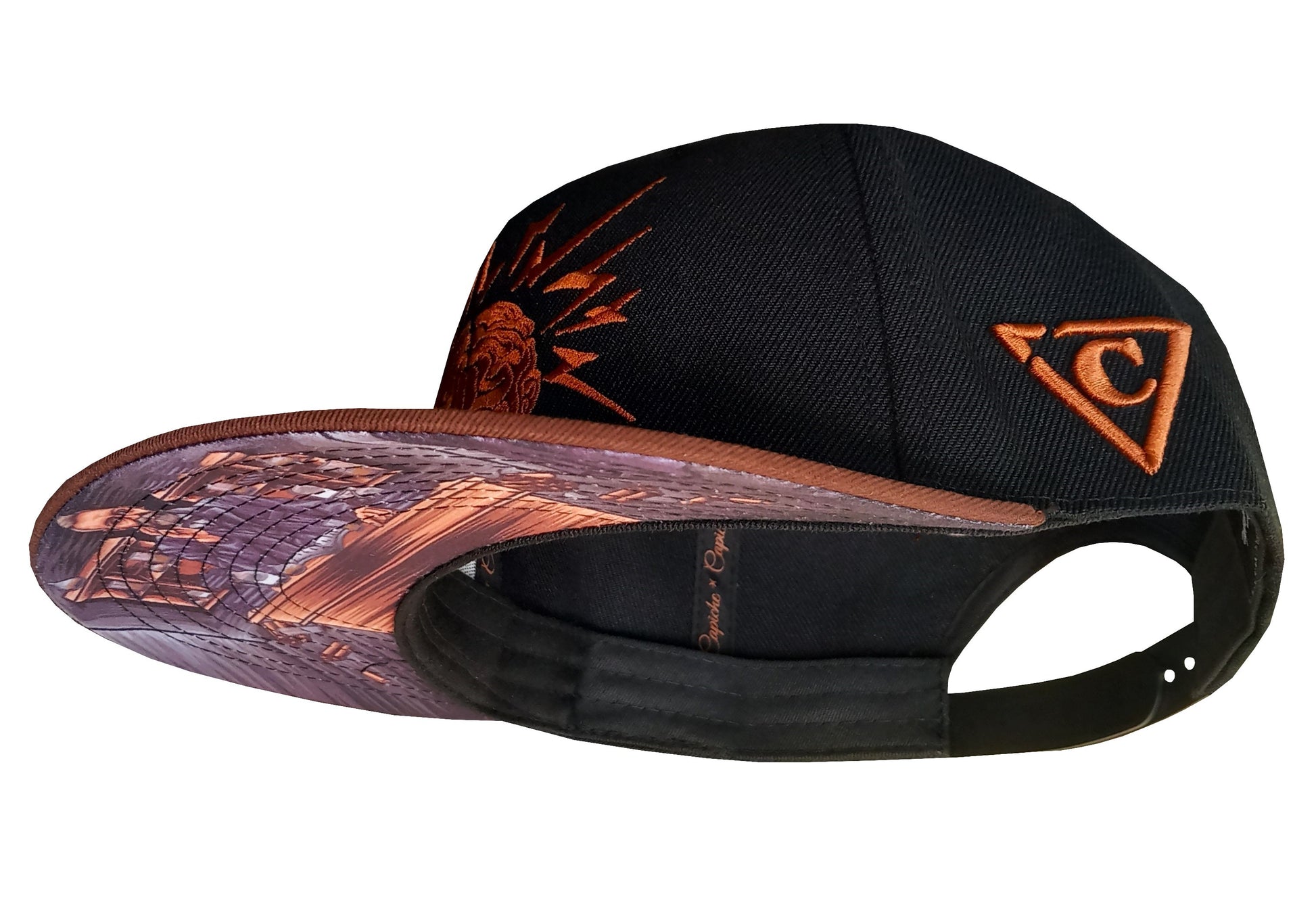 Nobel Snapback - Black/Brown - Capiche Caps Mastermind