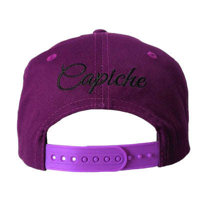 Medusa Snapback - Purple/Black - Capiche Caps Purple