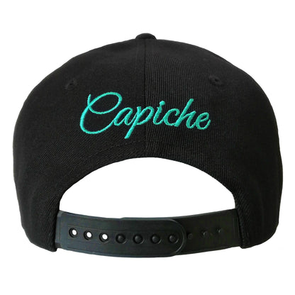 Animix Snapback - Black/Aqua - Capiche Caps Black