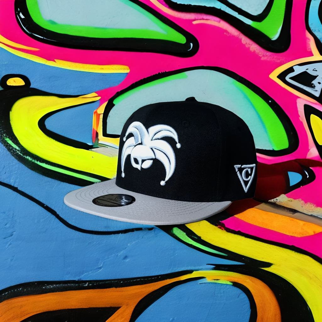 Black Clown Gang Snapback - Black - Capiche Caps Clown