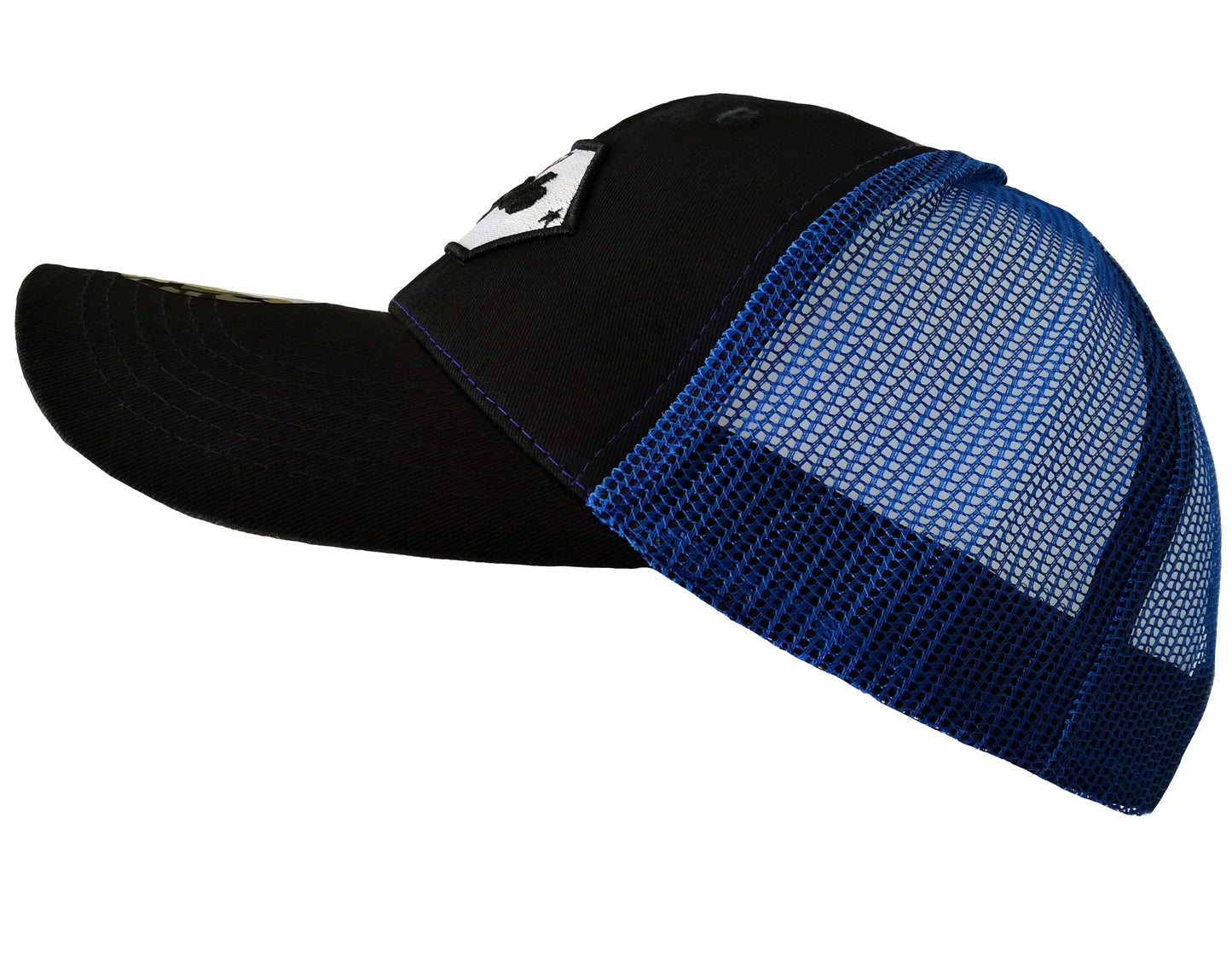 Hidden Lady Trucker Cap - Blue/Black - Capiche Caps Trucker Cap