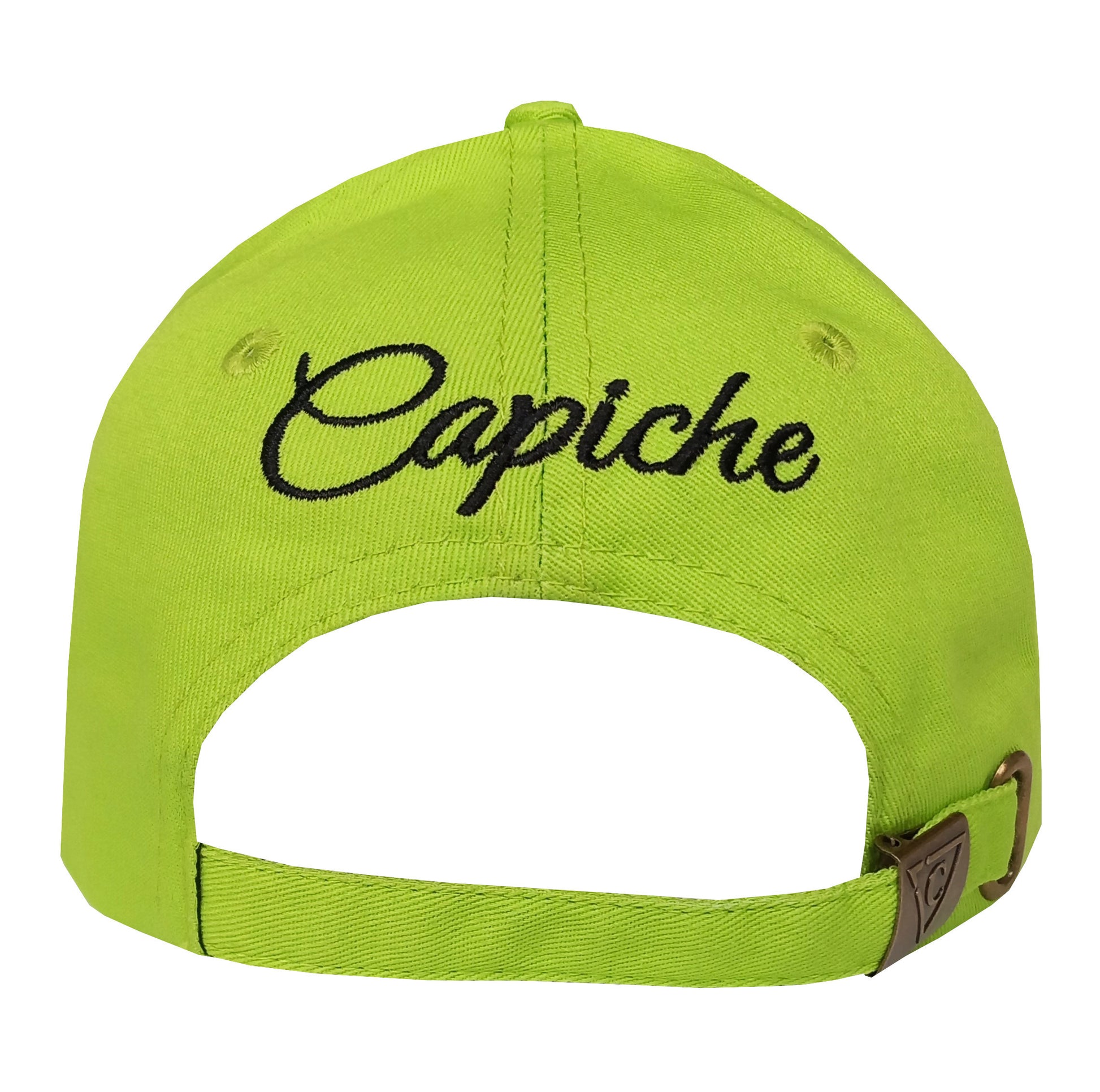 Carnival Clown Curved Baseball Cap - Neon Green - Capiche Caps Clown