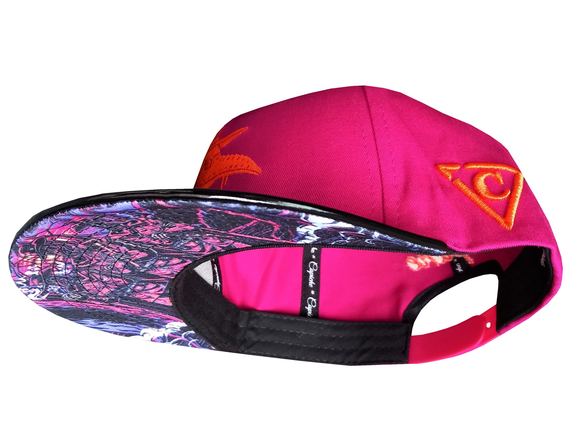 Capiche Death Plague Snapback Cap Pink (2).jpg