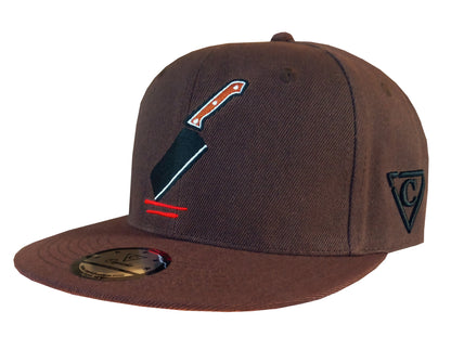 The Butcher Snapback - Brown - Capiche Caps Snapback