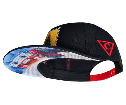 Christmas Creature Snapback - Black - Capiche Caps Black