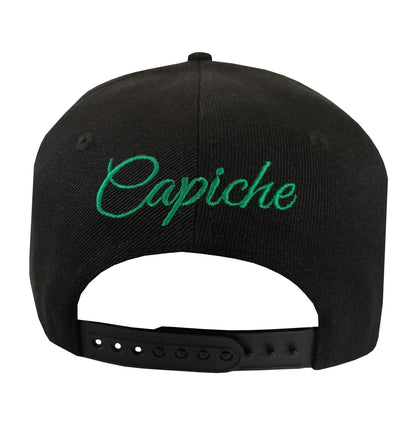 T-rex Snapback - Black/Green - Capiche Caps Black