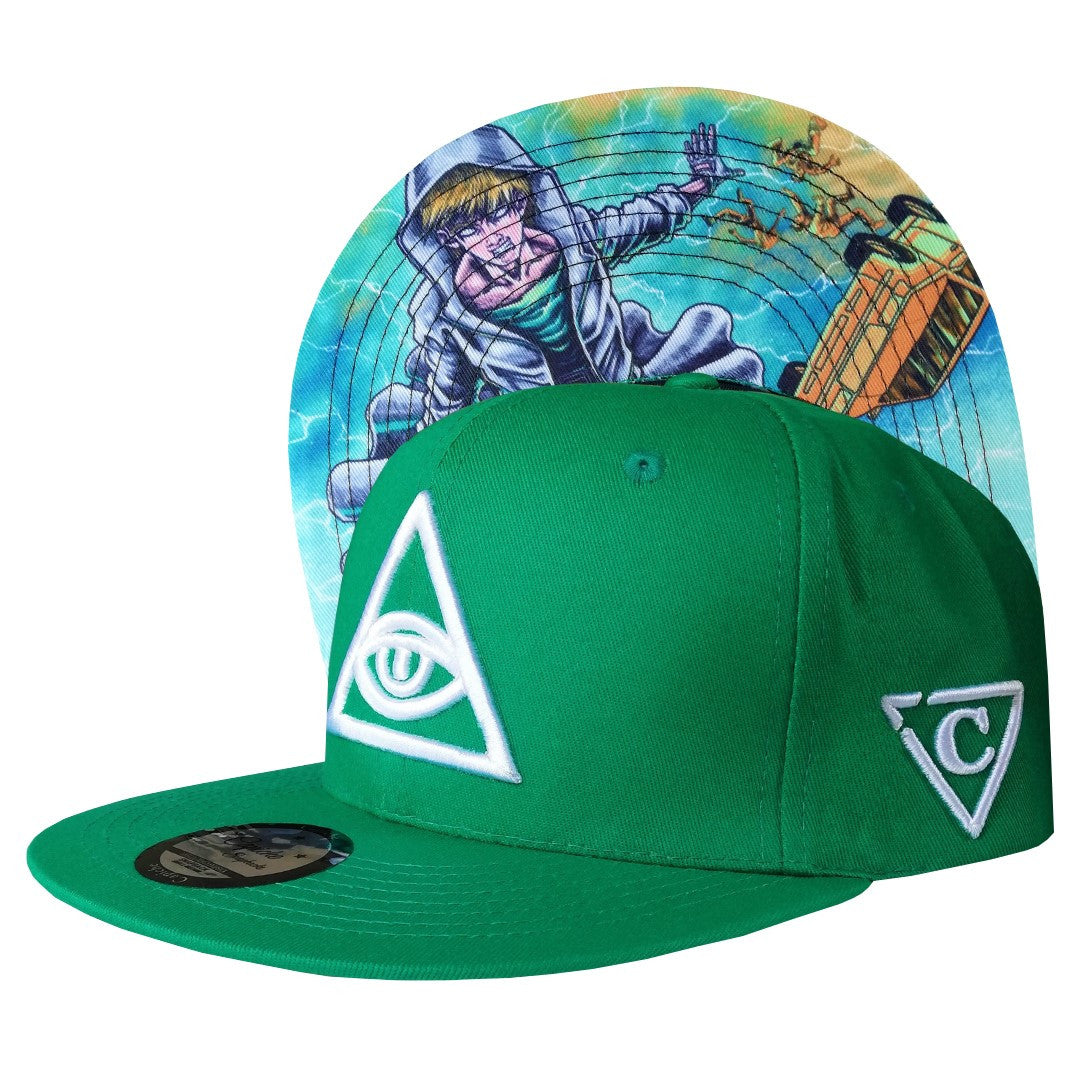 Telekinesis Snapback - Green - Capiche Caps Snapback