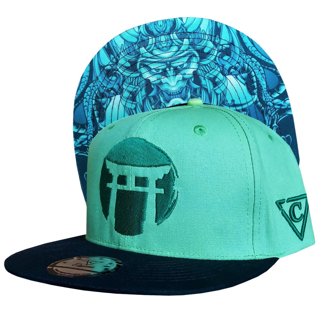 Green Samurai Snapback - COLOR-CHANGING - Capiche Caps Color-Changing