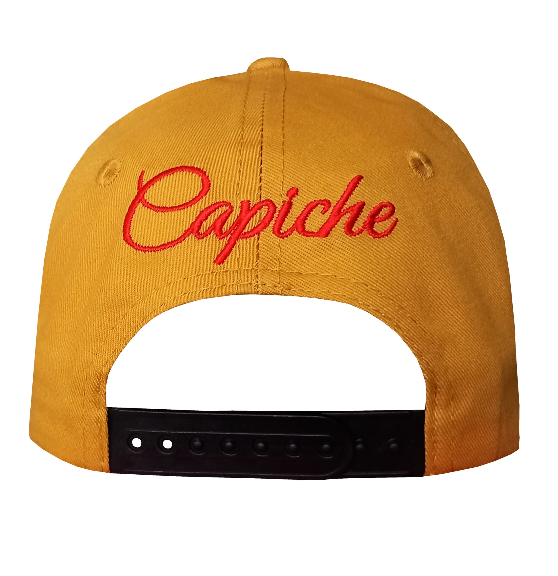 Anubis Curved Cap Child Size - Yellow/Metallic Black - Capiche Caps Black