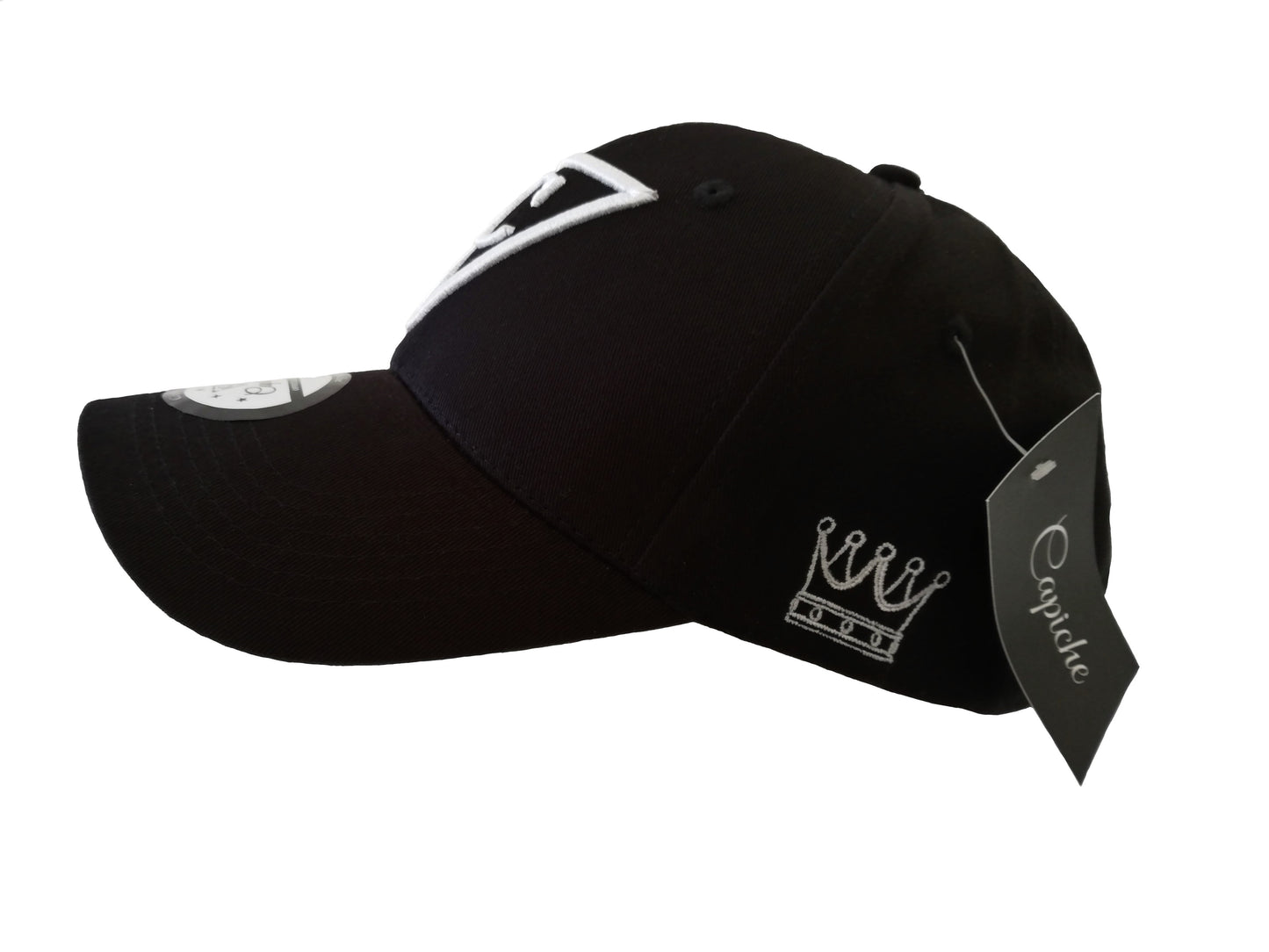 Angry Cobra Curved Baseball Cap - Black - Capiche Caps Curved Cap