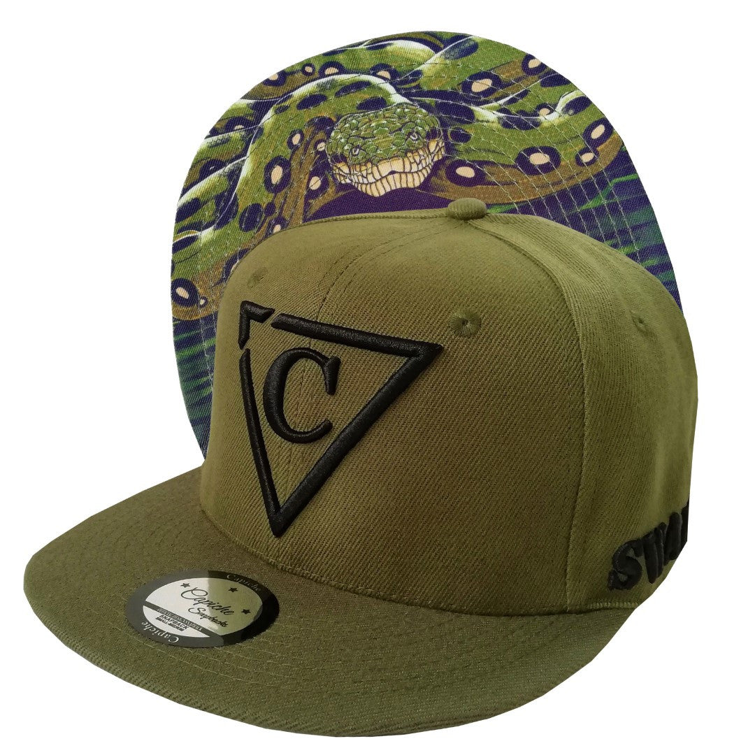 Anaconda Snapback - Green - Capiche Caps Snapback