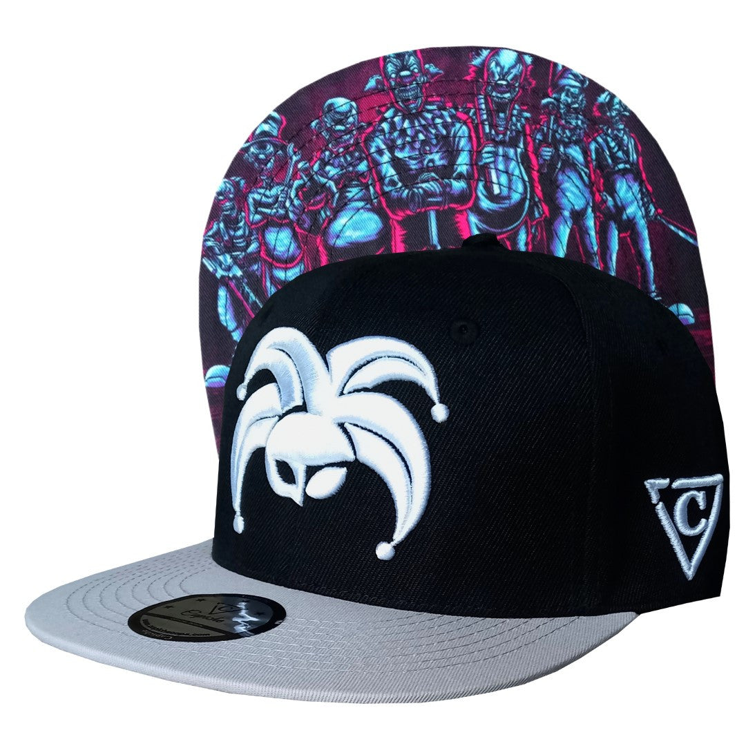 Black Clown Gang Snapback - Black - Capiche Caps Clown