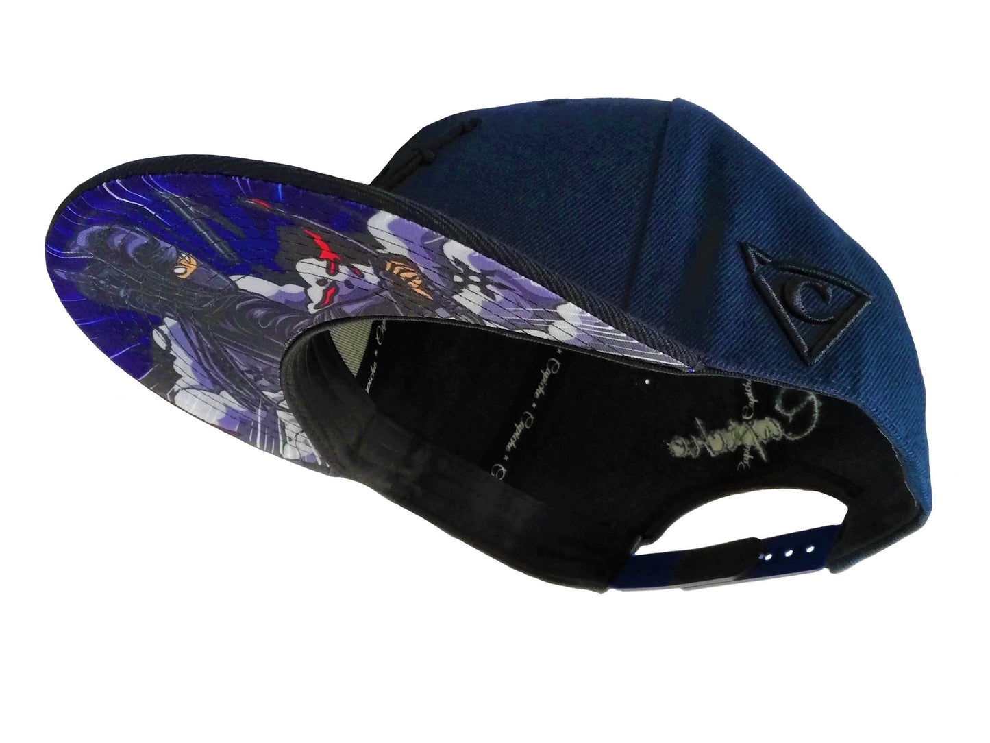 Ninja Snapback - Dark Blue/Black - Capiche Caps Black