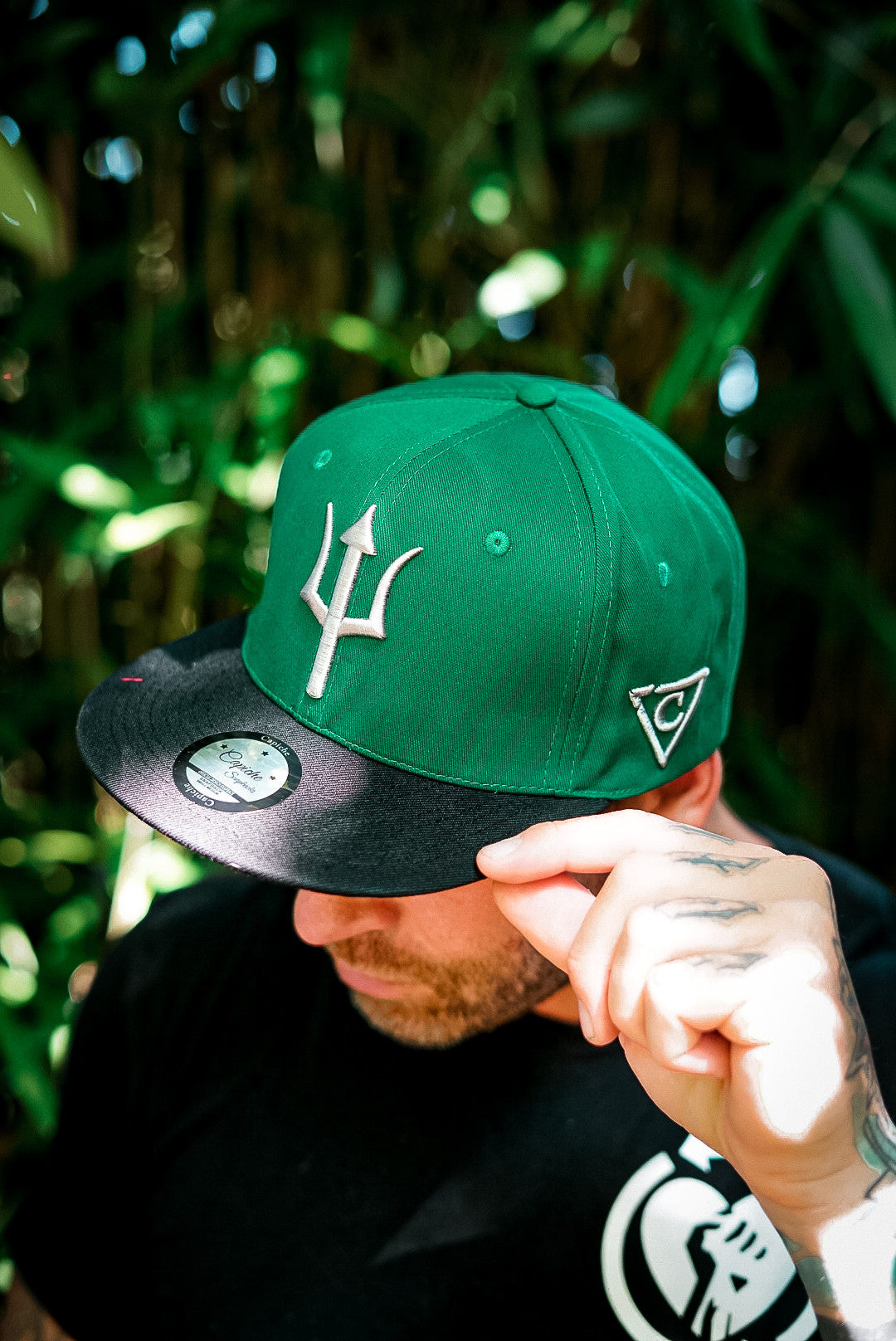 Scylla Snapback - Green/Black - Capiche Caps Black