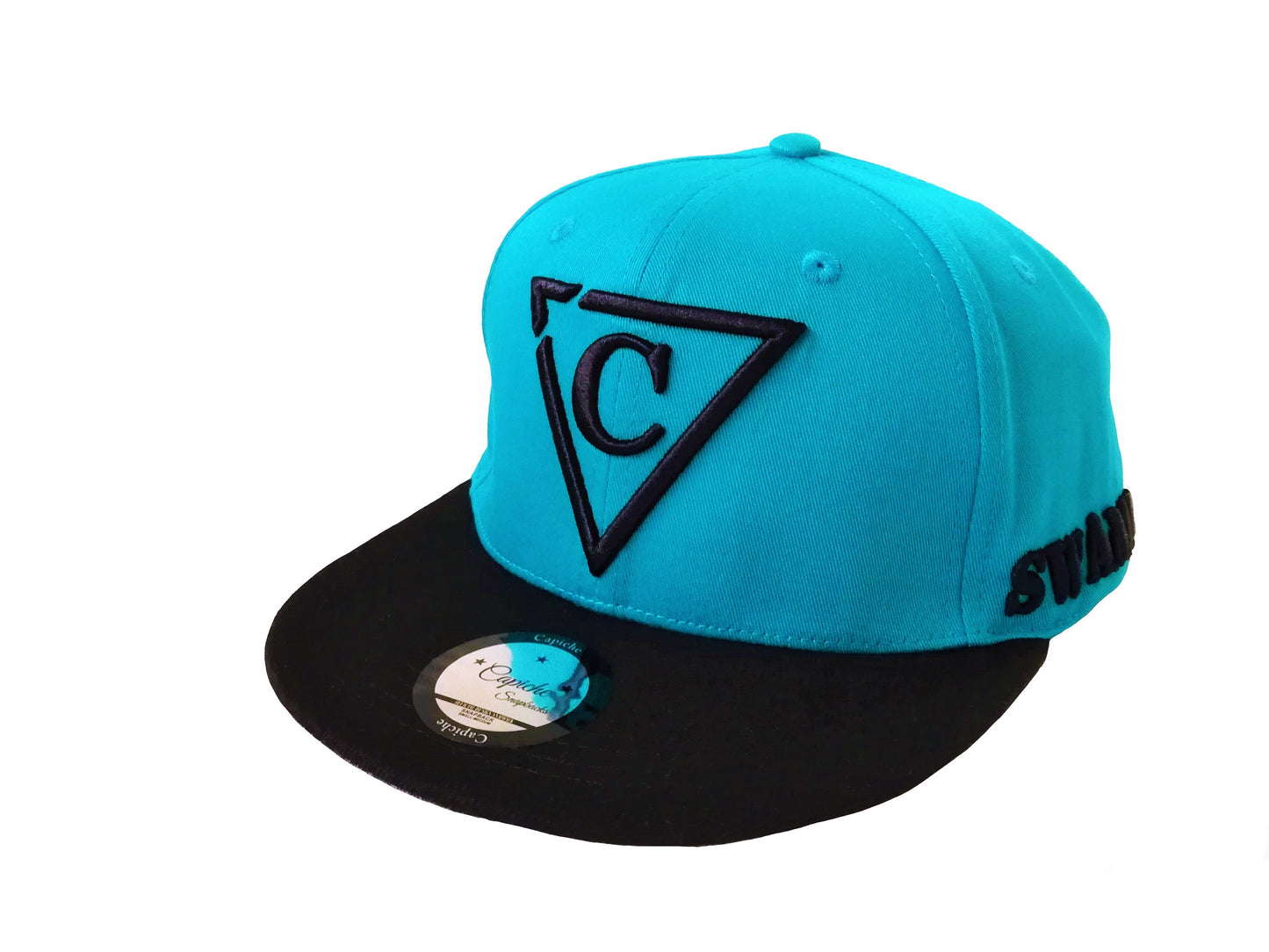 Crocodile Snapback - Blue/Black - Capiche Caps Black