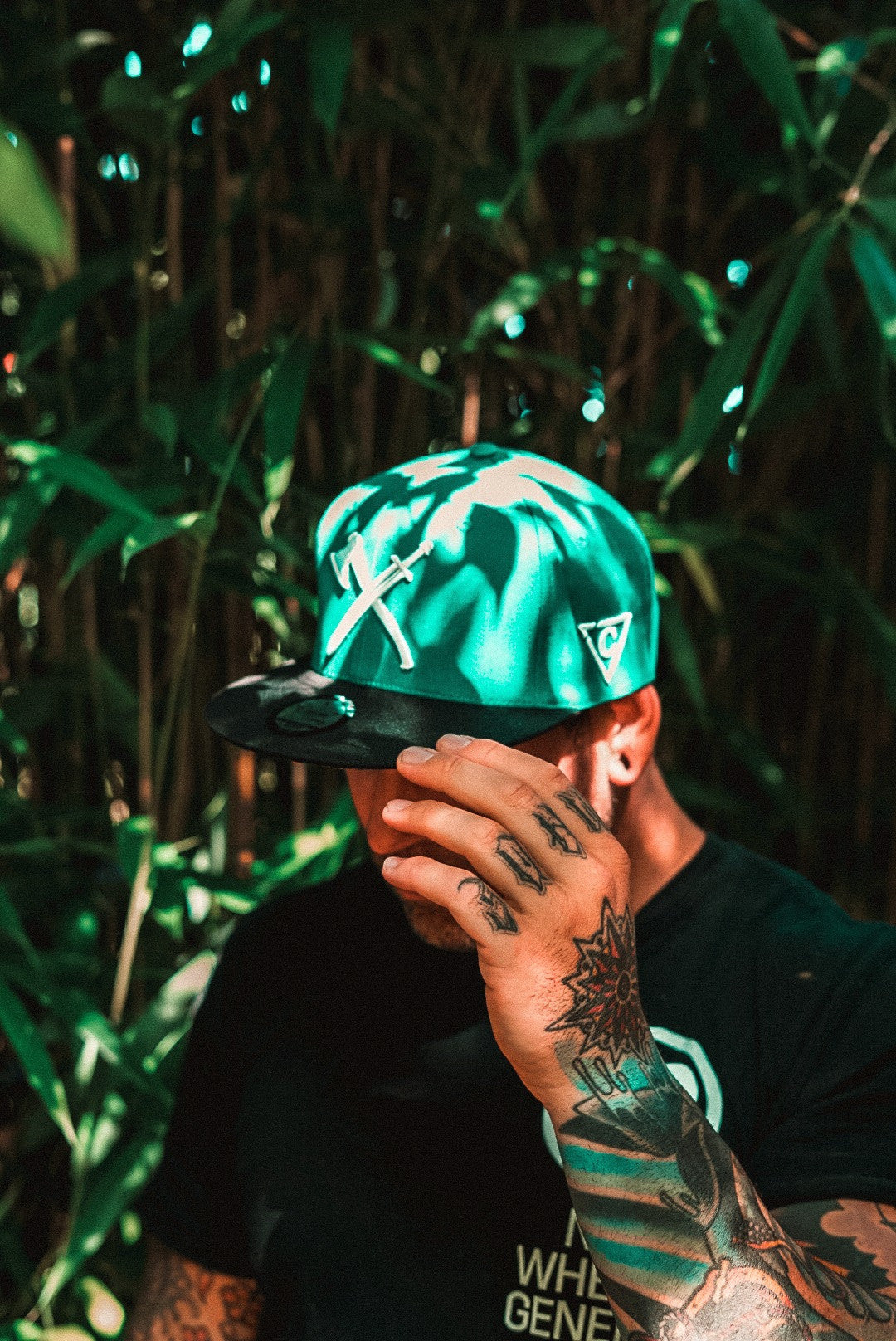 Viking 2 Snapback - Green/Black - Capiche Caps Black