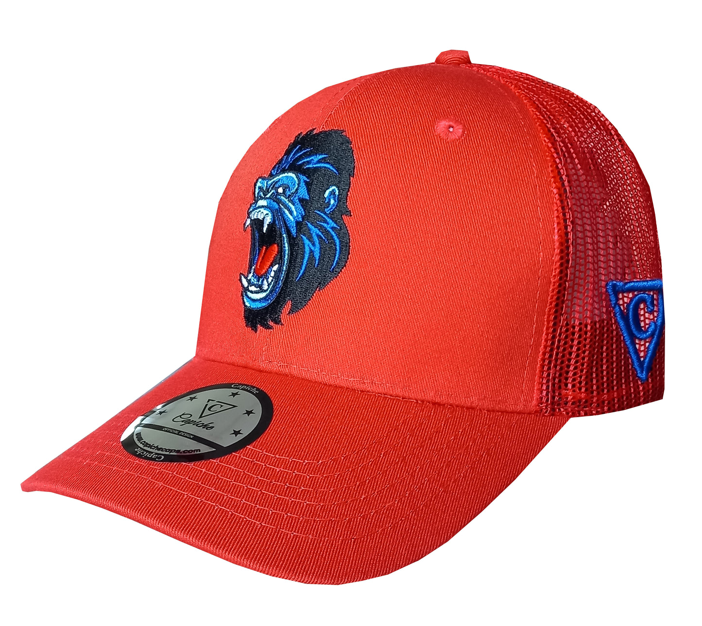 Gorilla Trucker Cap - Orange - Capiche Caps All Products Released