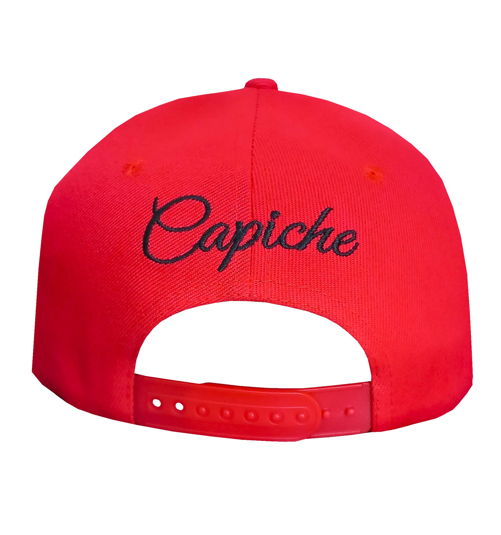 Santa's List Snapback - Red/Metallic - Capiche Caps Limited Edition