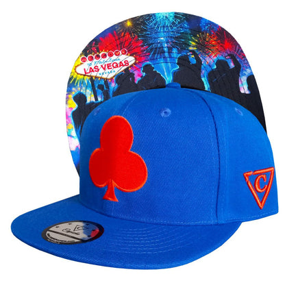 Fireworks Snapback - Blue - Capiche Caps Casino