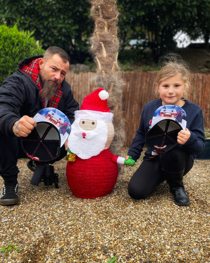 DAD&CHILD Set Christmas Creature - Black - Capiche Caps Black