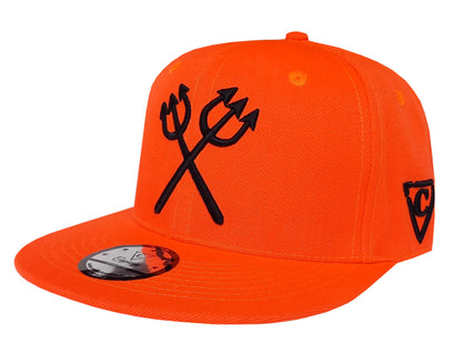 Devil's Gate Snapback - Neon Orange - Capiche Caps Orange