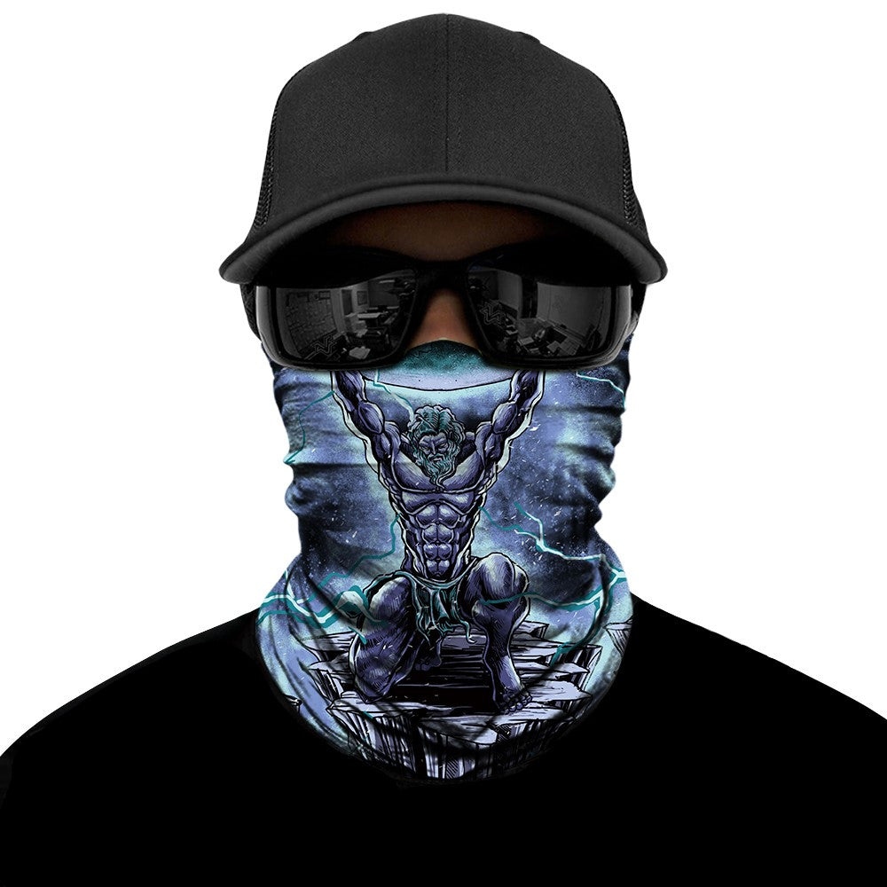 Atlas Biker Mask - Blue - Capiche Caps Biker Mask