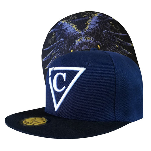 Crow Clan Snapback - Dark Blue/Black - Capiche Caps Special