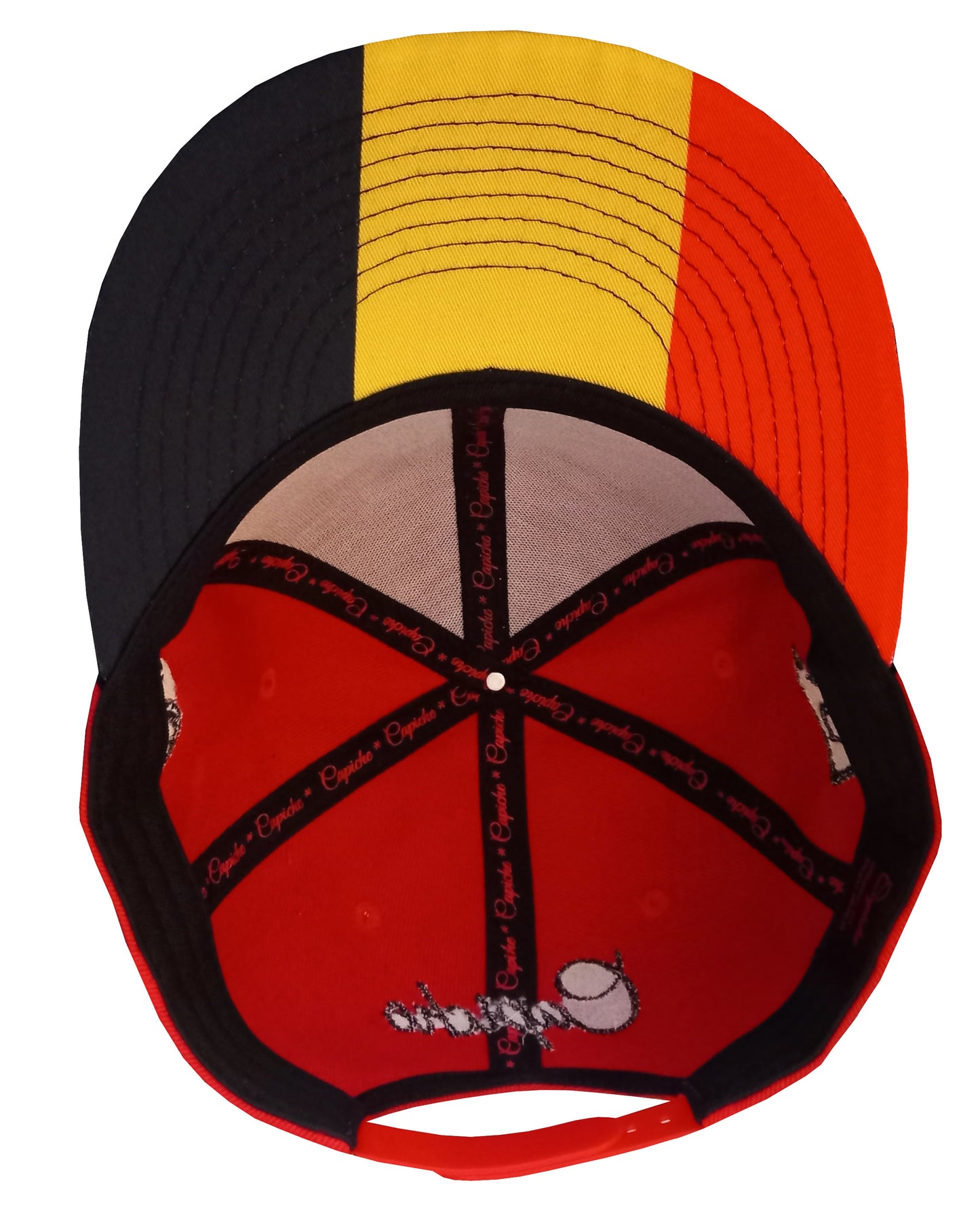 European Championship Belgium Red Snapback Baseball Cap Black Visor (8).jpg