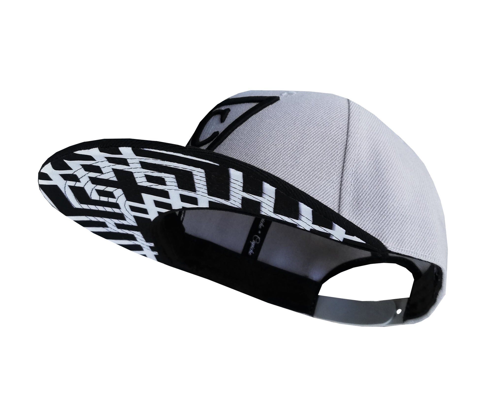 The X Snapback - Grey/Black - Capiche Caps Black