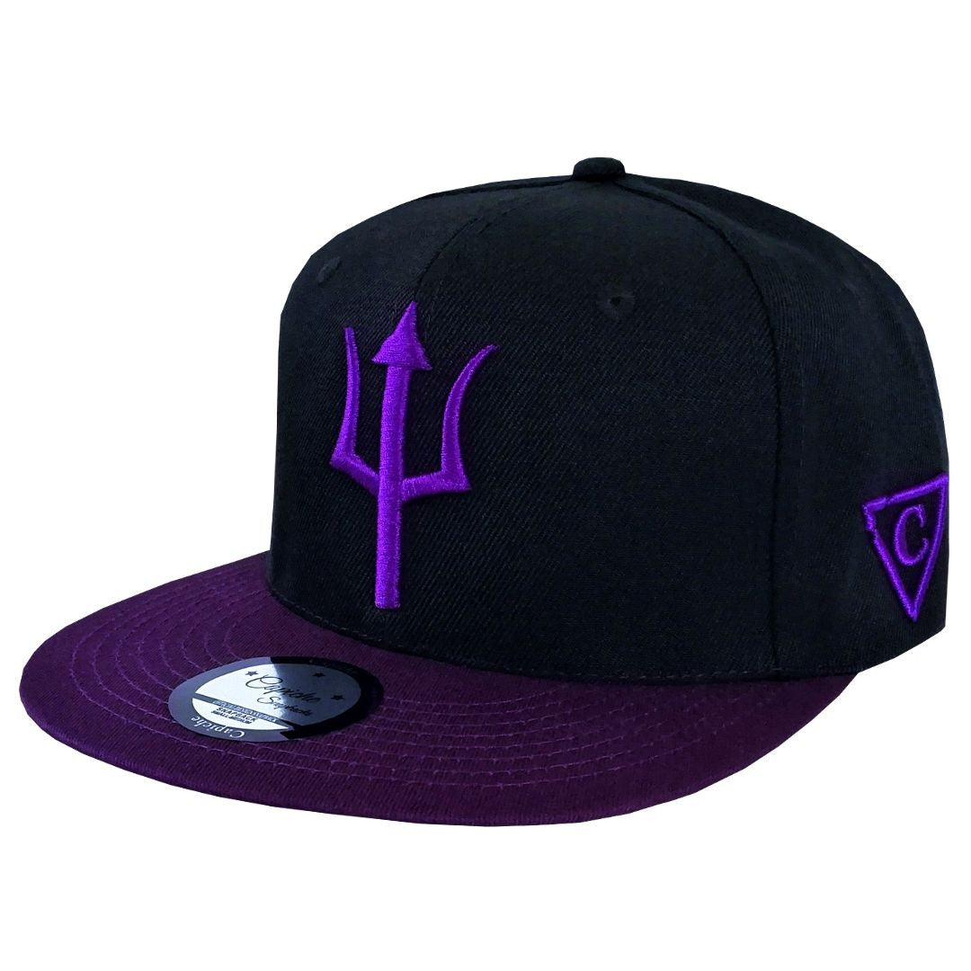 Hydra Snapback - Black/Purple - Capiche Caps Best Sellers