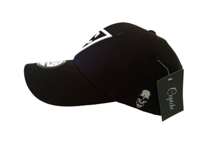 Immortal Horse Curved Baseball Cap - Black - Capiche Caps Black