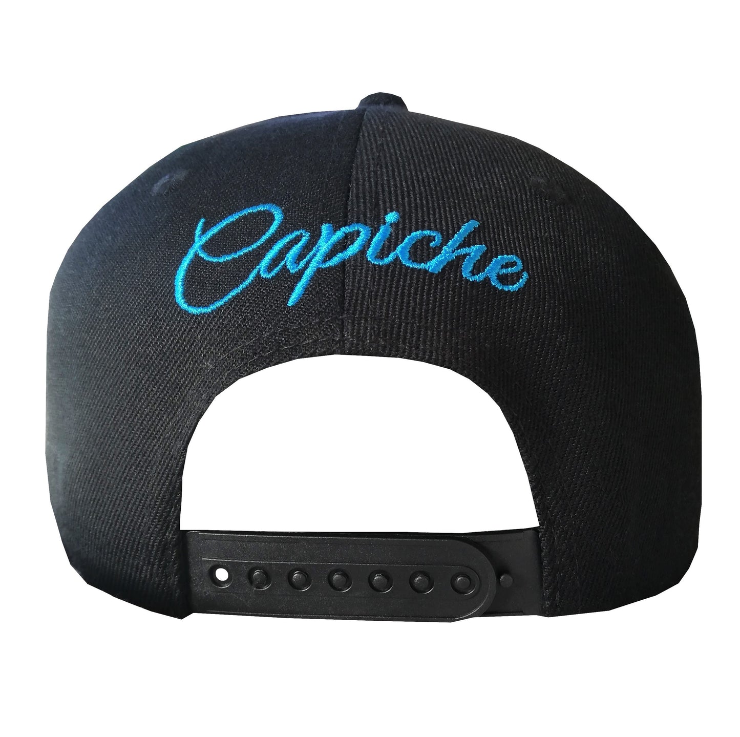 Nyx Snapback - Black/Faux Leather - Capiche Caps Faux Leather