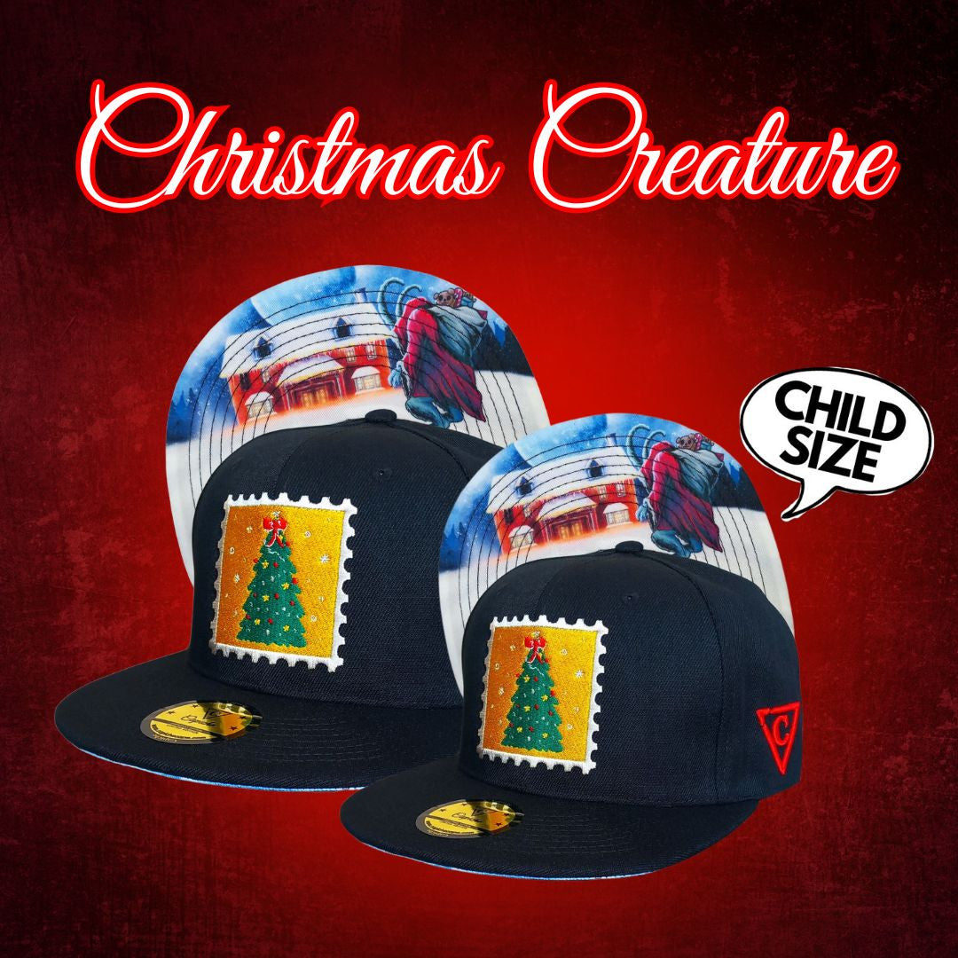 DAD&CHILD Set Christmas Creature - Black - Capiche Caps Black