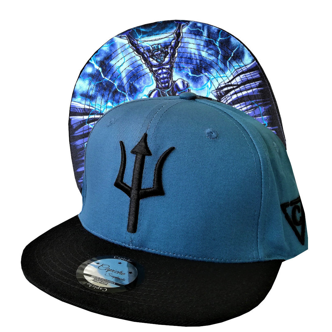 Atlas Snapback - Blue/Black - Capiche Caps Black