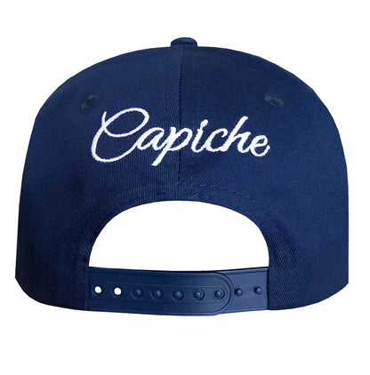 Sapphire Snapback - Blue Holographic Brim - Capiche Caps Holographic