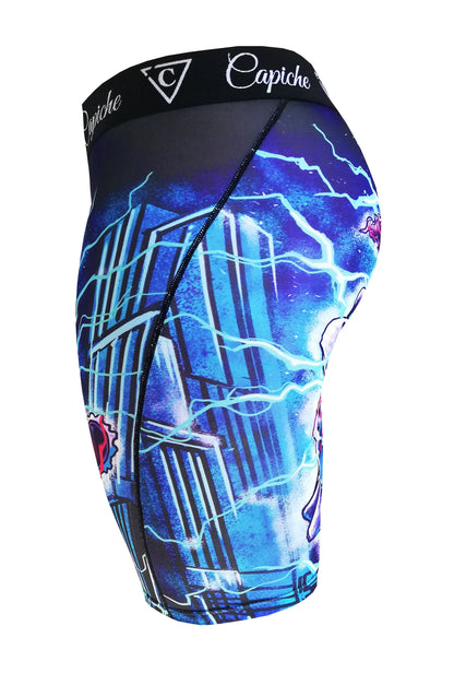 Chainsaw Clown Long Mens Underwear - Blue - Capiche Caps Underwear