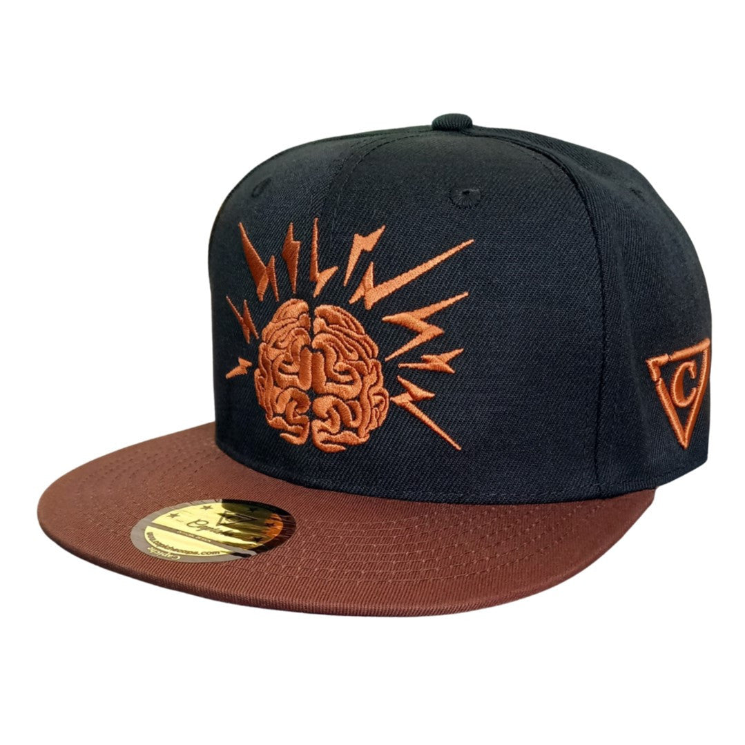 Nobel Snapback - Black/Brown - Capiche Caps Mastermind