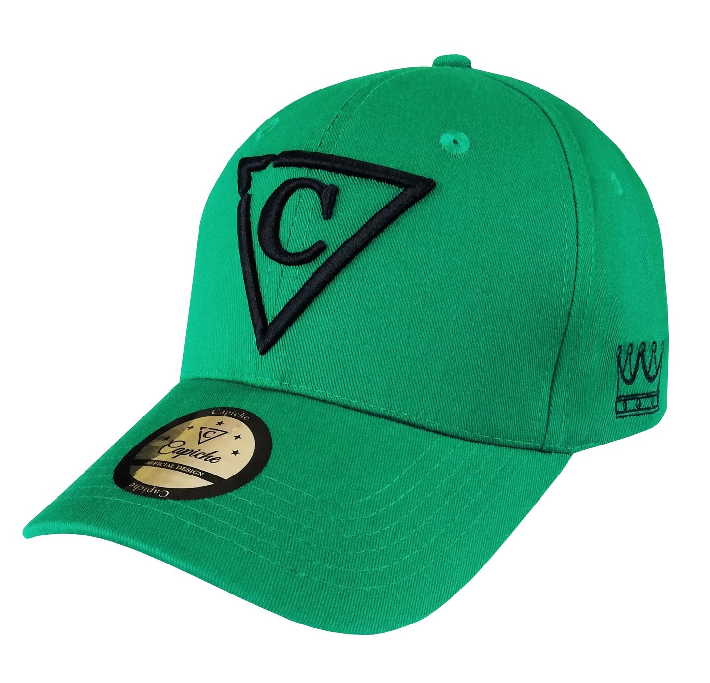 The Tiger Curved Baseball Cap - Green - Capiche Caps Curved Cap