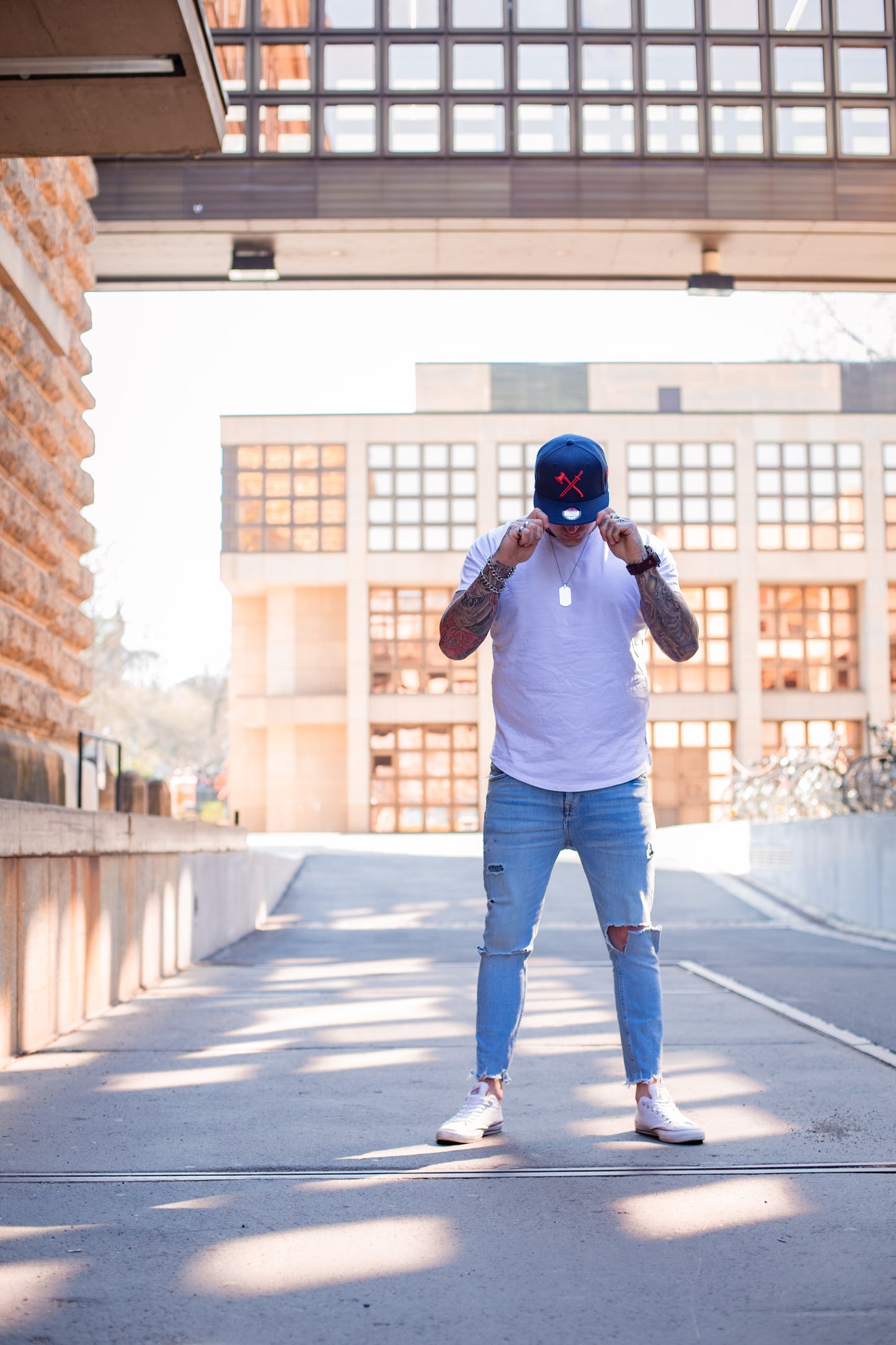 Athenian Hoplite Snapback - Dark Blue - Capiche Caps Snapback