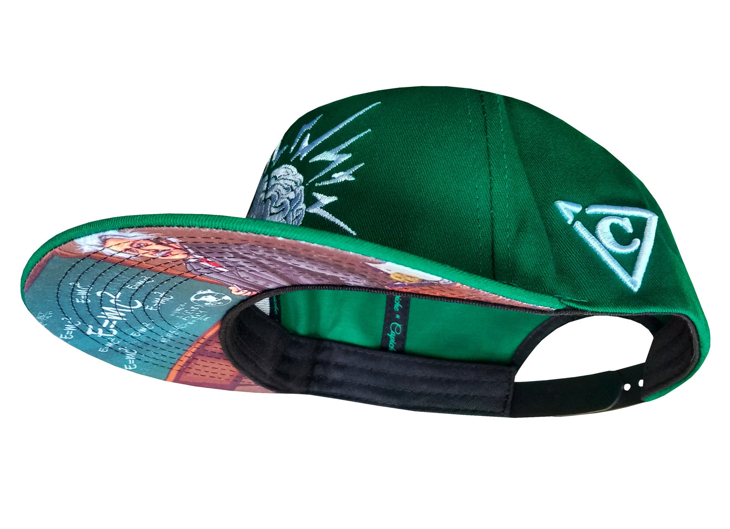 Einstein Snapback - Green - Capiche Caps Mastermind