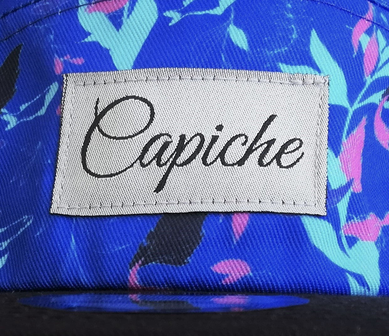 Blue Fish 5-Panel Cap - Blue/Black - Capiche Caps 5-Panel