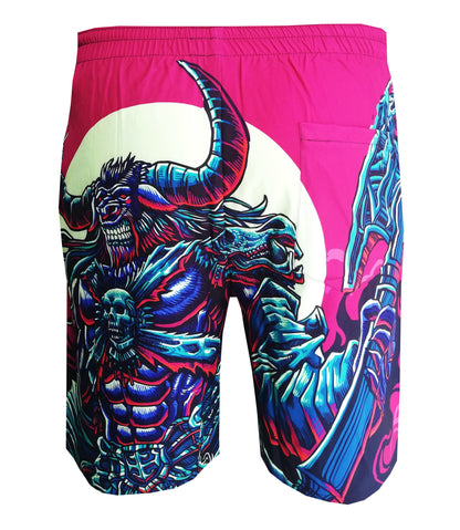 Minotaur Swim Short - Ruby/Blue - Capiche Caps Swimming shorts