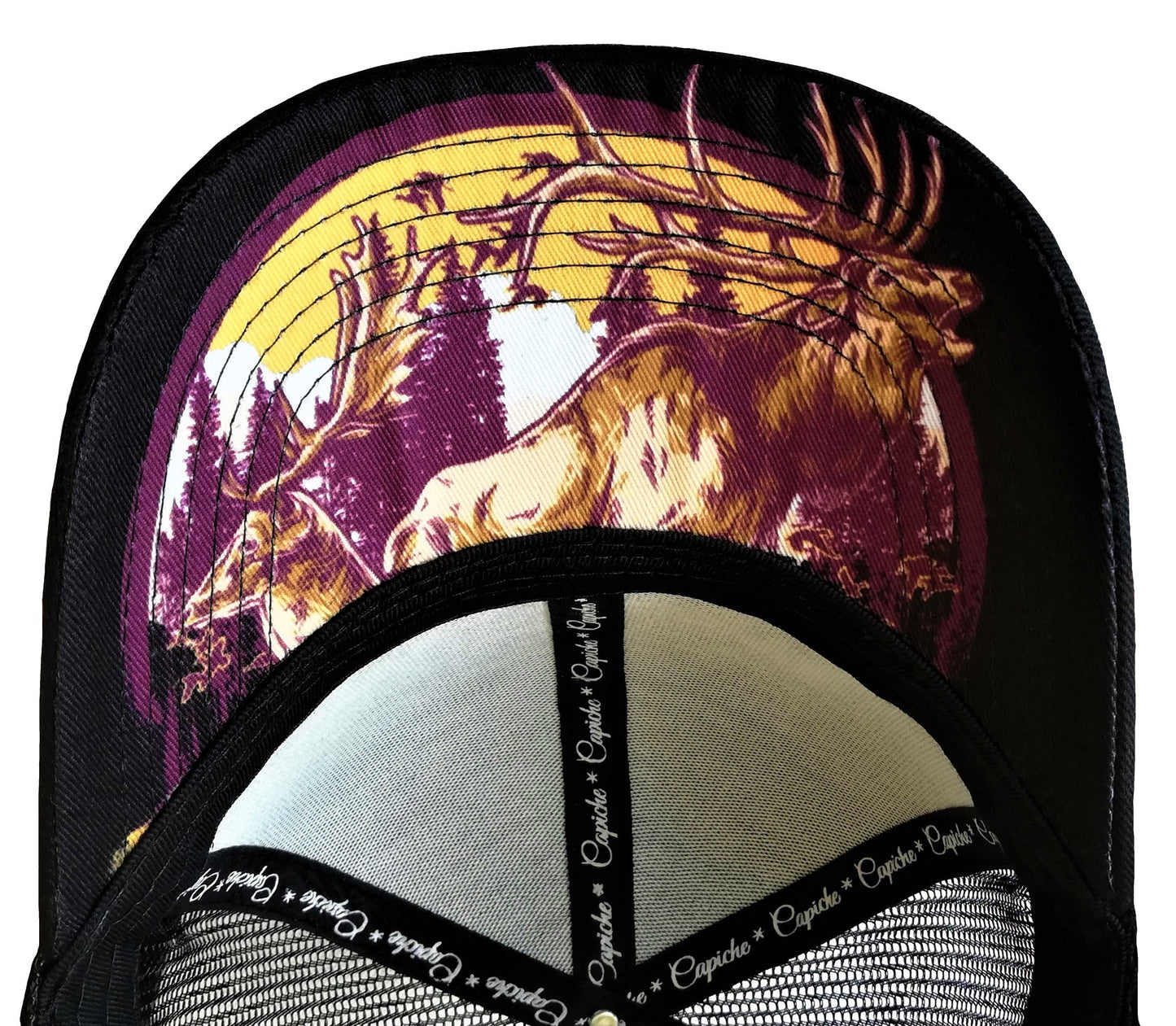 Wildlife Trucker Cap - Black - Capiche Caps Trucker Cap