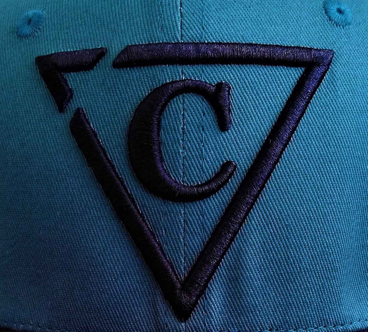 The Diamond Snapback - Teal/Black - Capiche Caps Black