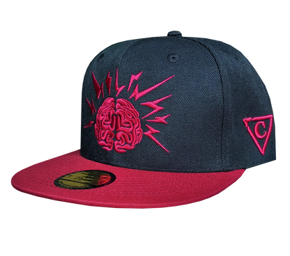 Masterminds Snapback - Black/Dark Red - Capiche Caps Mastermind