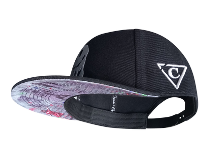 Wall Drawing Snapback - Black - Capiche Caps Black