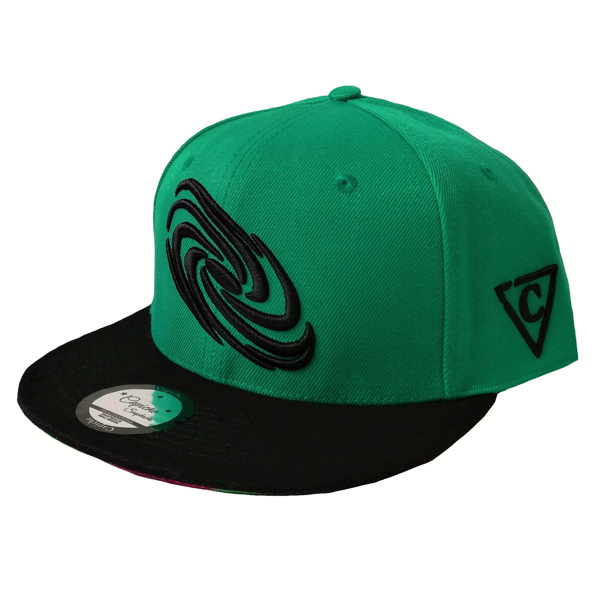 Green Galaxy Snapback - Capiche Caps Galaxy