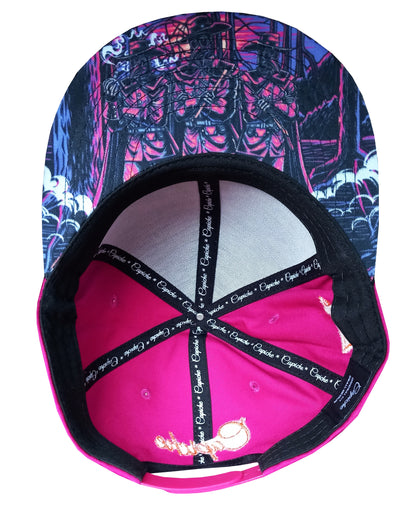 Capiche Death Plague Snapback Cap Pink (1).jpg