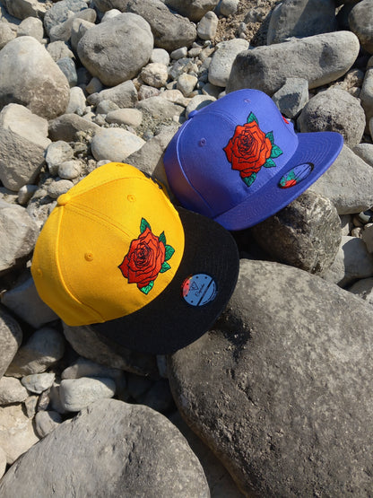 Day Of The Dead 2 Snapback - Yellow - Capiche Caps Snapback